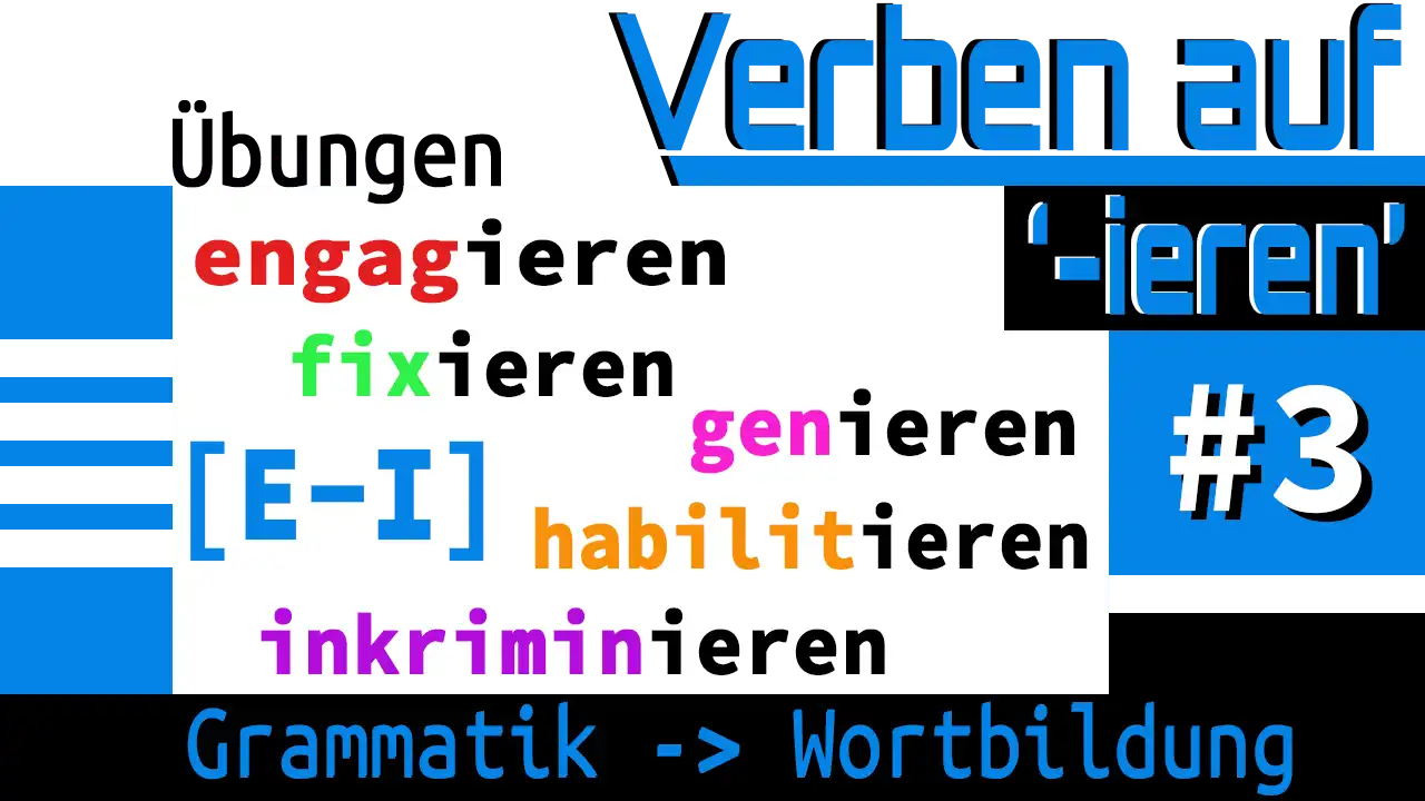 Verben auf '-ieren'| E-N | #3