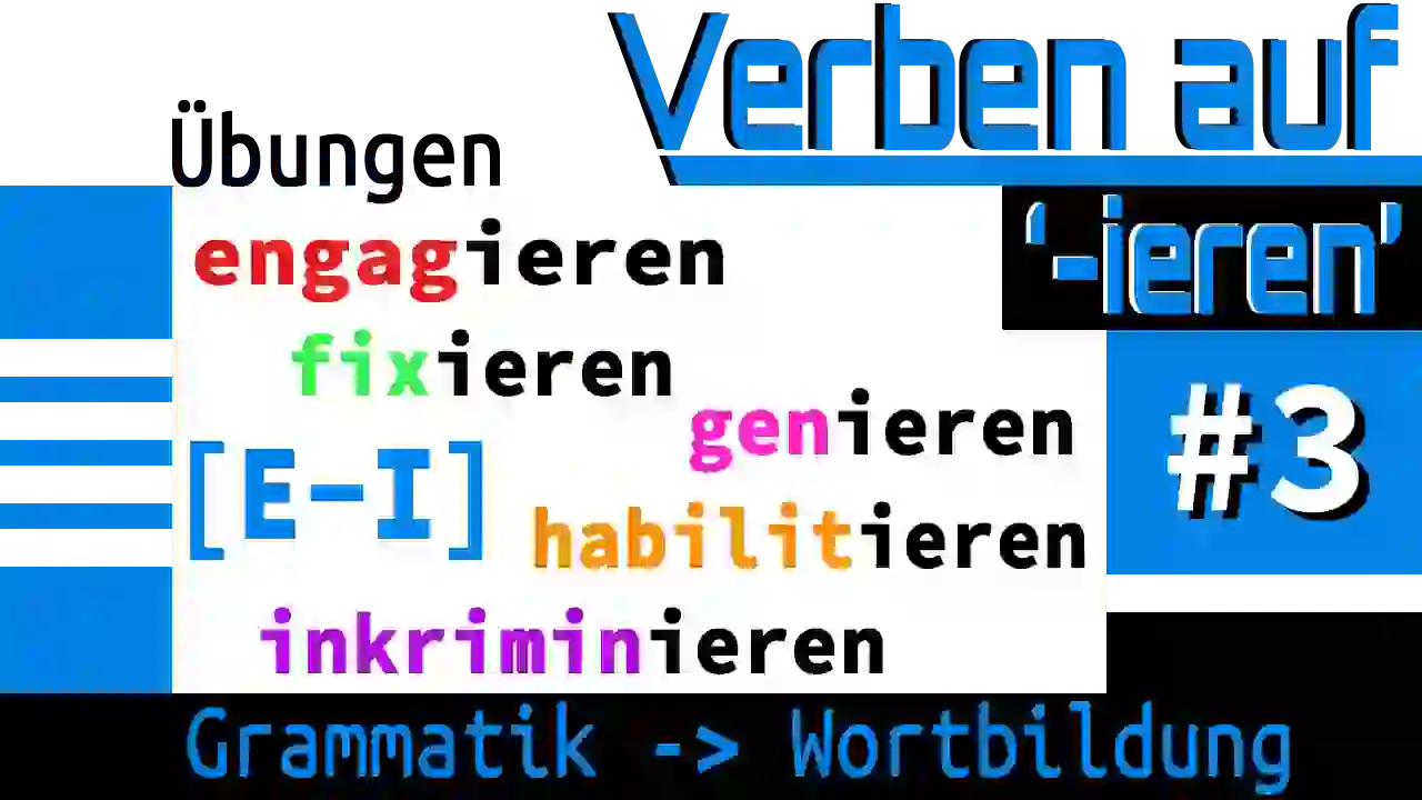 Verben auf '-ieren'| E-I | #3
