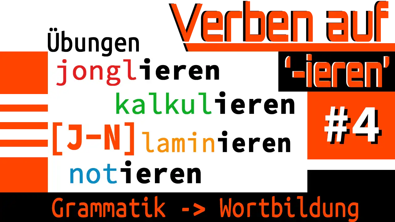 Verben auf '-ieren'| J-N | #4
