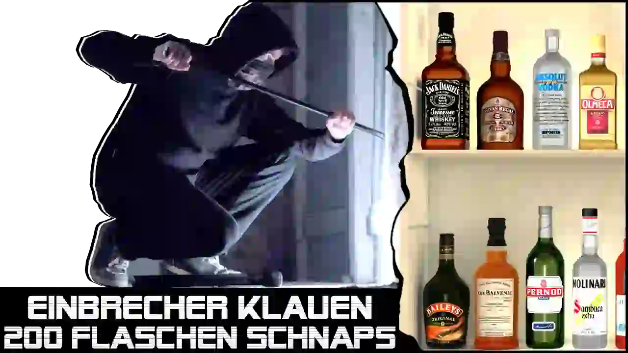 Einbrecher klauen 200 Flaschen Schnaps