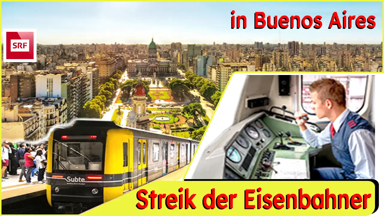 Ein Streik der Eisenbahner in Buenos Aires